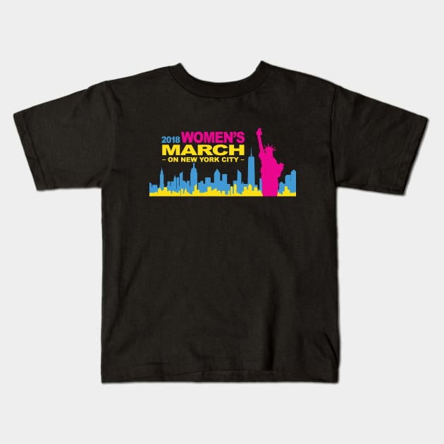 New March Women 2018 Kids T-Shirt by DarlingShirt